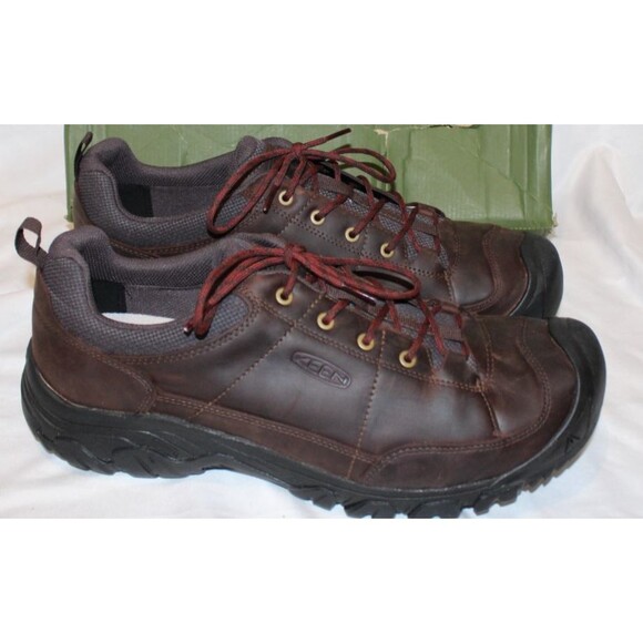 NEW KEEN Men’s Size 17 Targhee III 3‎ Slip On Oxford Shoes Brown NEW $145 main image 5